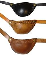 Algopix Similar Product 15 - Handmade Black Brown Real Leather Eye