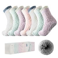 Algopix Similar Product 16 - Bulinlulu Fuzzy Socks With Grips for