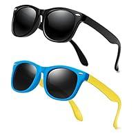 Algopix Similar Product 15 - JASPIN Kids Polarized Sunglasses TPEE
