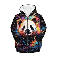 Algopix Similar Product 9 - Jekioweii Colorful Splash Ink Panda