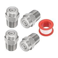 Algopix Similar Product 1 - uxcell 4Pcs Pressure Washer Tip 14