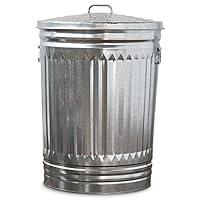 Algopix Similar Product 14 - UTY 20 Gallon Galvanized Steel Trash