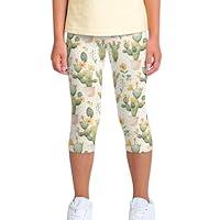 Algopix Similar Product 17 - Epaihaiy Cactus Print Girls Capri