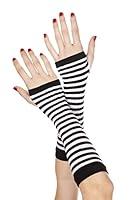 Algopix Similar Product 17 - Music Legs Stripe Fingerless Gloves