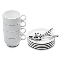 Algopix Similar Product 3 - Aozita Espresso Cups and Saucers with