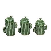 Algopix Similar Product 8 - Benzara Unique Cactus Designed Ceramic