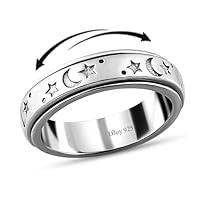 Algopix Similar Product 17 - Shop LC 925 Sterling Silver Fidget Ring