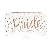Algopix Similar Product 19 - Bride Gold Tone Polka Dot Vegan Leather