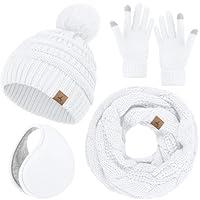 Algopix Similar Product 1 - Winter Hat Scarf Gloves and Ear Warmer