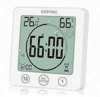 Algopix Similar Product 14 - GXSTWU Digital Shower Clock Bathroom