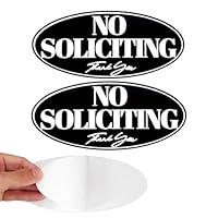 Algopix Similar Product 19 - No Soliciting Sign for House 2Pack No