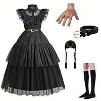 Algopix Similar Product 3 - Addams Costume Dress for Girls  Kids