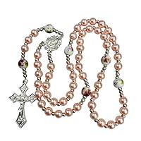 Algopix Similar Product 8 - lulucross 8mm Catholic pink ceramic