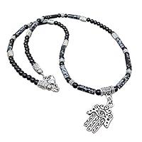 Algopix Similar Product 8 - Hamsa Fatima Amulet Charm Mens