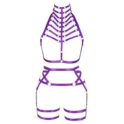Body Harness Full For Women, Garter Belts Set Adjust Sexy Lingerie Underwear  Set