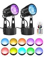 Algopix Similar Product 9 - DOREIO LED Spot Lights Indoor 3W RGB