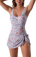 Algopix Similar Product 15 - Womens Swim Romper Builtin Bra