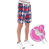 Algopix Similar Product 9 - Royal  Awesome Trew Brit Golf Shorts