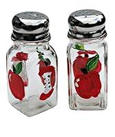 Algopix Similar Product 17 - Red Apple Salt and Pepper Hand Painted