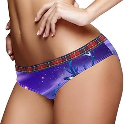 Best Deal for Glitter Abstract Deer Looking Galaxy Low Cut Panties For