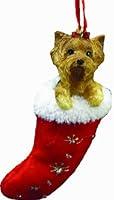 Algopix Similar Product 14 - Yorkie Christmas Stocking Ornament