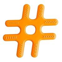 Algopix Similar Product 20 - Ulubulu Hashtag Teether, Orange
