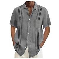 Algopix Similar Product 8 - Mens Hawaiian Short Sleeve Shirts