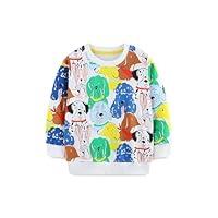 Algopix Similar Product 3 - HILEELANG Toddler Boy Sweatshirts White