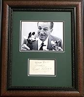 Algopix Similar Product 7 - Walt Disney autographed cut