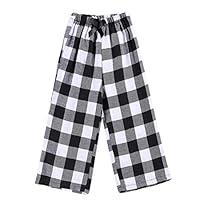 Algopix Similar Product 16 - Kids Girls Christmas Pants Red Plaid