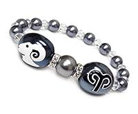 Algopix Similar Product 3 - Linpeng Zodiac Bracelet, Gunmetal Black