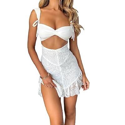 Best Deal for Women Fairy Pleated Babydoll Dress Y2k Backless A Line High