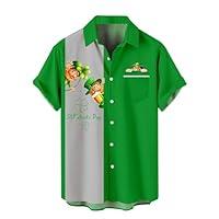 Algopix Similar Product 19 - St Patricks Day Hawaiian Shirt for Men