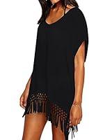 Algopix Similar Product 4 - Chalier Womens Striped Chiffon Swimwear