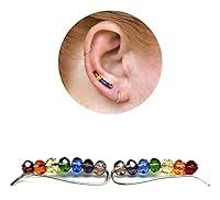 Algopix Similar Product 12 - Rainbow Gay Pride Earrings Chakra Ear