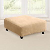 Algopix Similar Product 9 - SureFit Stretch Pique Square Ottoman