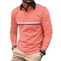 Algopix Similar Product 7 - Mens Polo Shirts Long Sleeve Casual