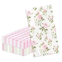 Algopix Similar Product 3 - 40Pcs Floral NapkinsLight Pink Hand