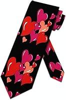 Algopix Similar Product 10 - Hearts Ties Valentines Necktie Mens