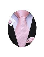 Algopix Similar Product 11 - BarryWang Stripe Men Ties Set Classic