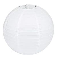 Algopix Similar Product 12 - LIHAO 8 Inch White Round Paper Lanterns