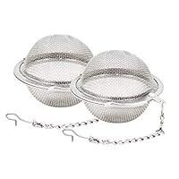 Algopix Similar Product 3 - Fu Store 2pcs Stainless Steel Mesh Tea