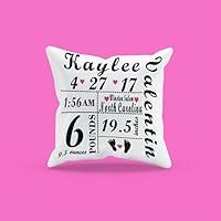 Algopix Similar Product 3 - Keepsake Baby Announcement Pillow (Blue)