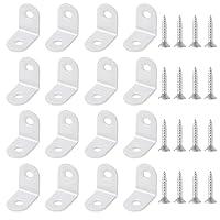 Algopix Similar Product 1 - 20 Pcs Small Right Angle Bracket White