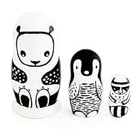 Algopix Similar Product 2 - Wee Gallery Set of 3 Nesting Dolls 