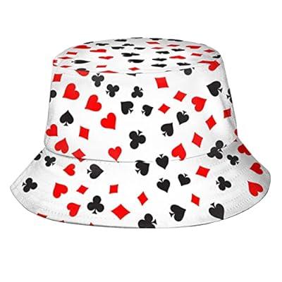 Best Deal for Playing Poker Bucket Hats for Women Men Twill Canvas