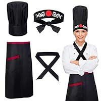 Algopix Similar Product 3 - Keymall Hibachi Chef Hat Teppanyaki