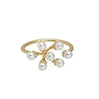 Algopix Similar Product 13 - LFKERWMG Ring Creative Butterfly Pearl