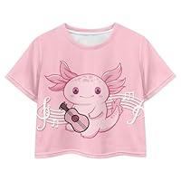 Algopix Similar Product 12 - Pointodoor Axolotl Summer Short Sleeve