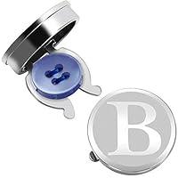 Algopix Similar Product 15 - HAWSON Silver Button Cover Cufflinks